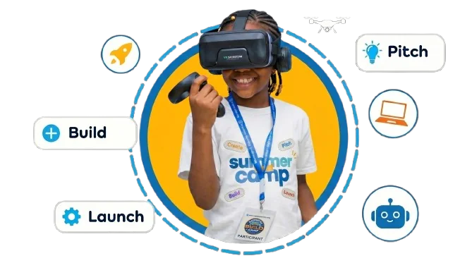 SBC learner exploring immersive technology